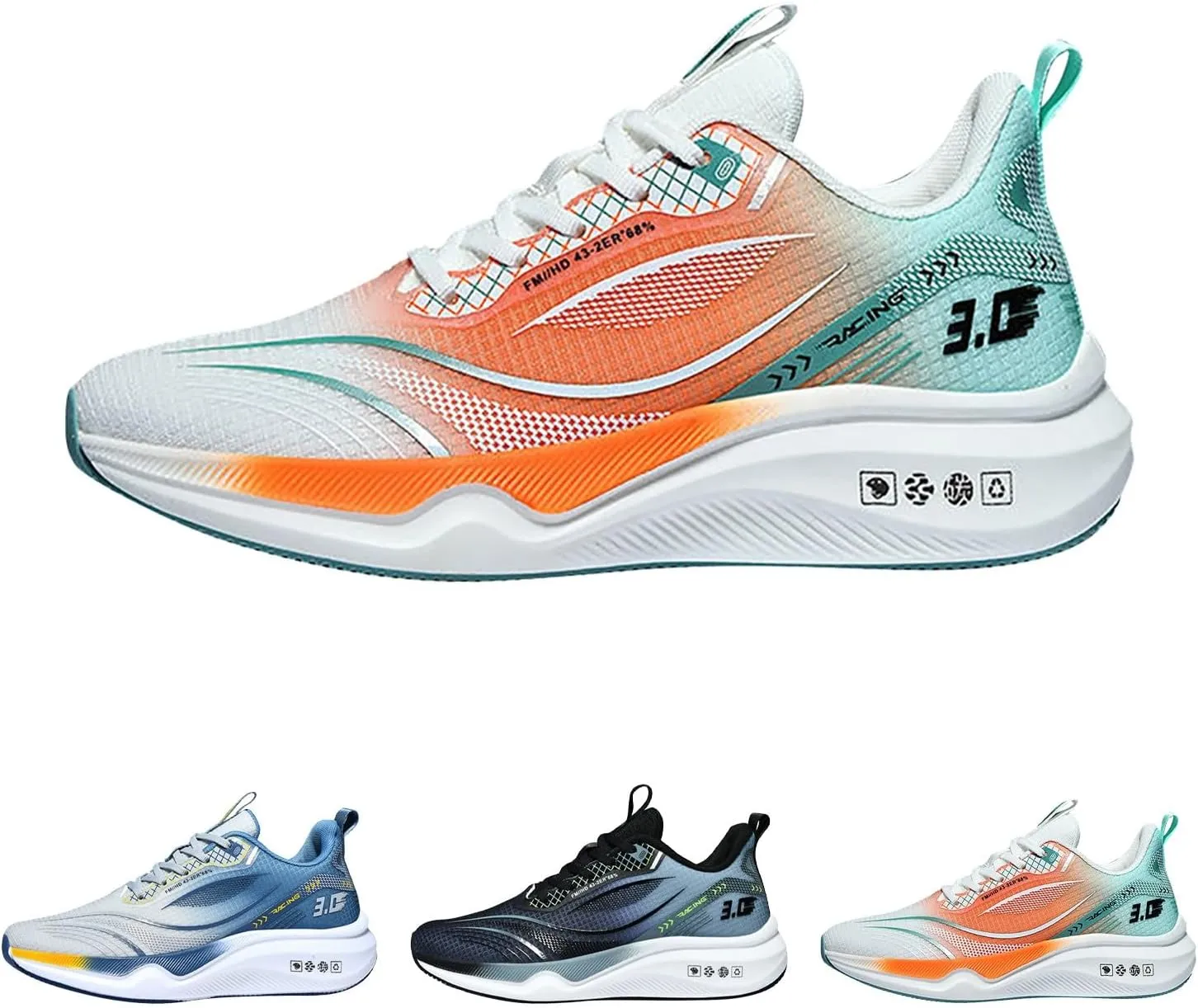 Mens Dress Shoes Platform Sneakers for Women Loafers with Arch Support Round Toe Slip On Casual Athletic Shoes