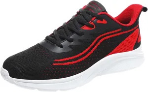 Men's Non Slip Tennis Sneakers Lightweight Breathable Walking Shoe Gym Tennis Arch Support Sports Shoes for Men