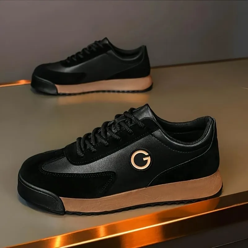 Men's Retro Sneakers Casual Low-Top Lace-Up Shoes Attire and Sports, Versatile Trainers