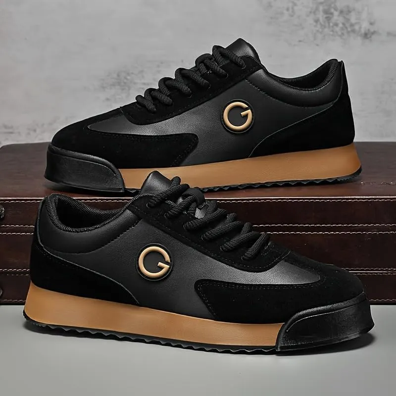 Men's Retro Sneakers Casual Low-Top Lace-Up Shoes Attire and Sports, Versatile Trainers