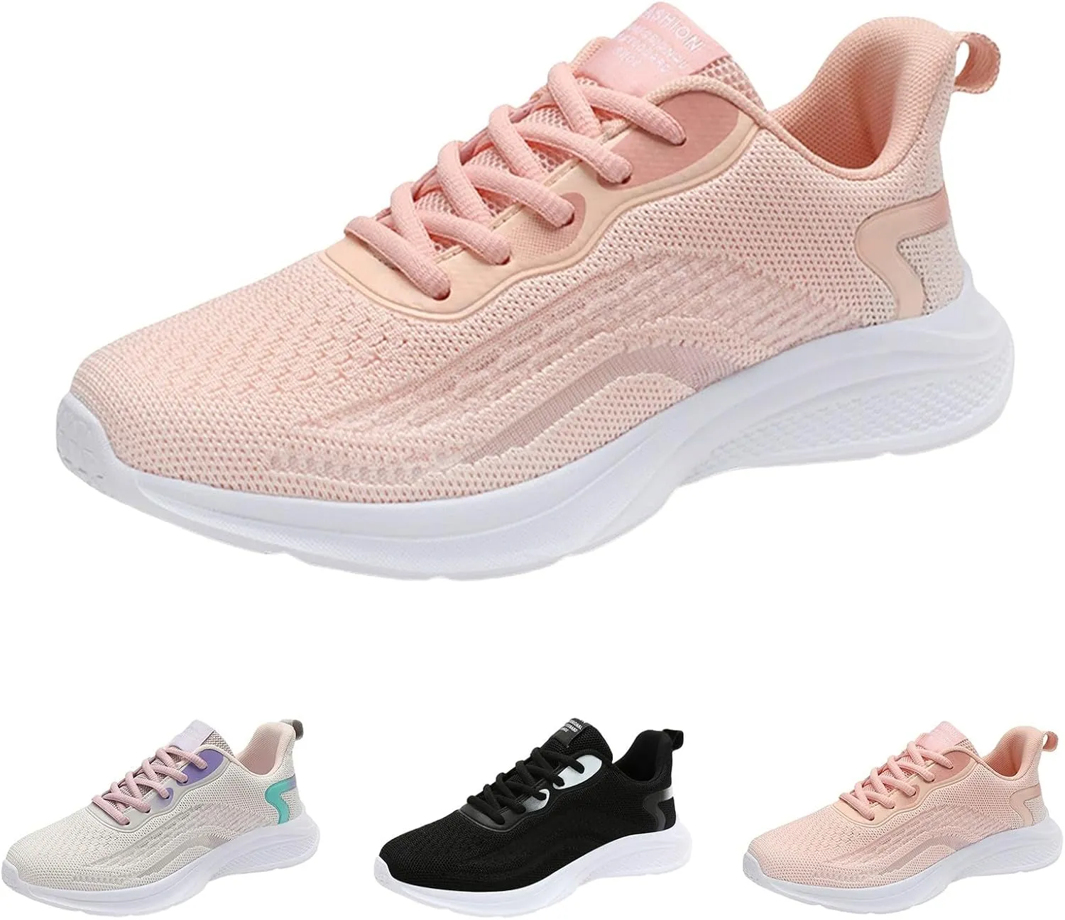 Mens Running Shoes Lightweight Breathable Air Walking Tennis Shoes Comfort Work Fashion Basketball Sneakers Trainers
