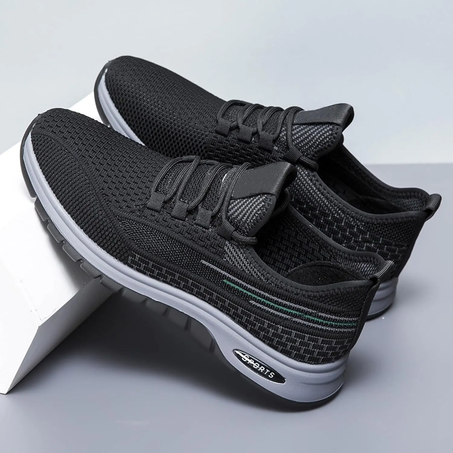 Men's Shoes Running Road Walking Sneakers Sports Athletic Workout Gym Shoes Casual Comfortable Breathable Sneakers