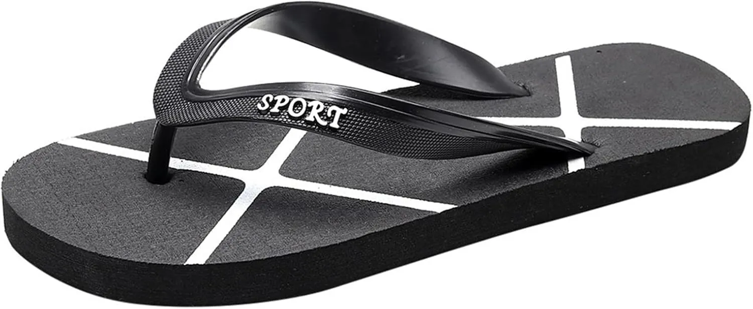 Mens Size 11 Slippers Men's Summer Flip Flop Beach Non Slip Flat Clip Sandals Casual Beach Flip Flop (White, 11)