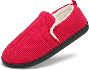 Mens Slippers for Women Slip on House Shoes Outdoor Indoor Warm House Slippers Closed Back Winter Slipper Corduroy