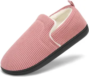 Mens Slippers for Women Slip on House Shoes Outdoor Indoor Warm House Slippers Closed Back Winter Slipper Corduroy