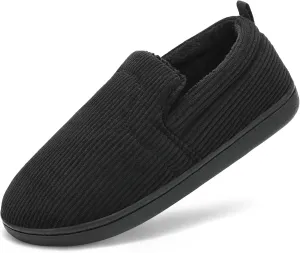 Mens Slippers for Women Slip on House Shoes Outdoor Indoor Warm House Slippers Closed Back Winter Slipper Corduroy