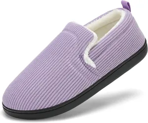 Mens Slippers for Women Slip on House Shoes Outdoor Indoor Warm House Slippers Closed Back Winter Slipper Corduroy