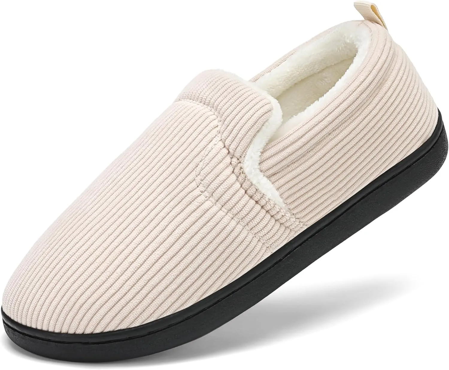 Mens Slippers for Women Slip on House Shoes Outdoor Indoor Warm House Slippers Closed Back Winter Slipper Corduroy