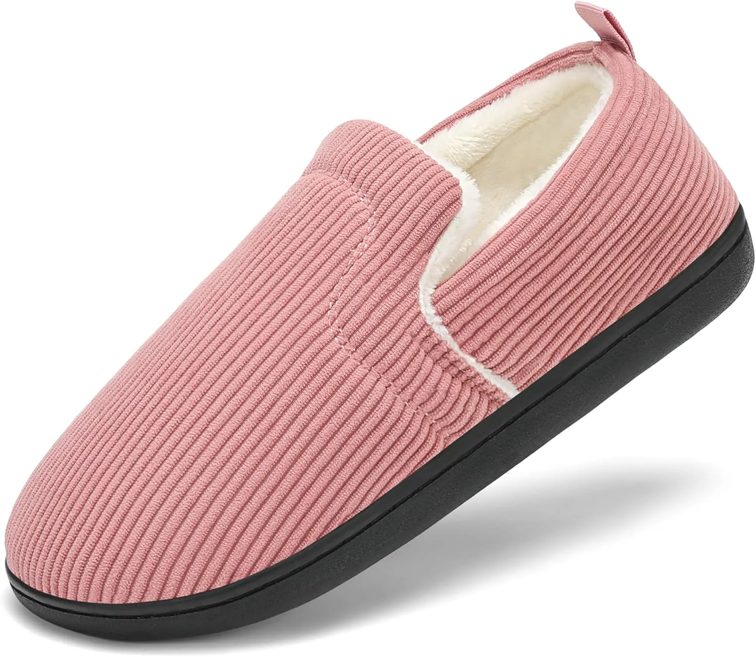 Mens Slippers for Women Slip on House Shoes Outdoor Indoor Warm House Slippers Closed Back Winter Slipper Corduroy