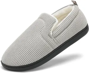 Mens Slippers for Women Slip on House Shoes Outdoor Indoor Warm House Slippers Closed Back Winter Slipper Corduroy