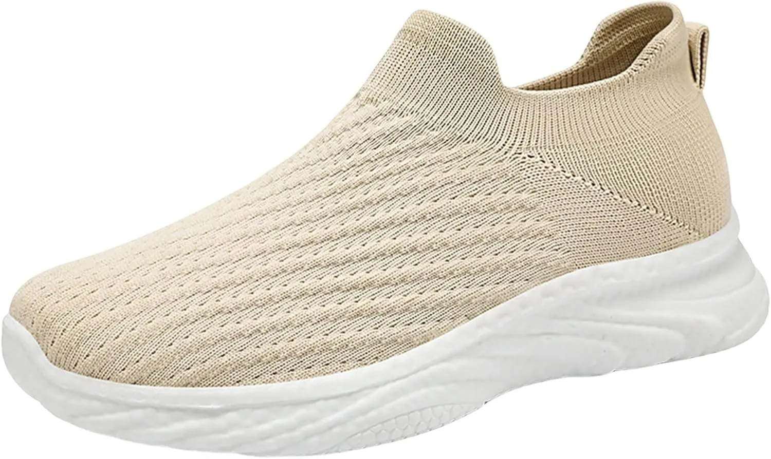 Mens Sneaker Non Slip Walking Shoes Slip on Lightweight Breathable Tennis Sneakers Casual Travel Gym Work Shoes