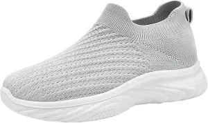 Mens Sneaker Non Slip Walking Shoes Slip on Lightweight Breathable Tennis Sneakers Casual Travel Gym Work Shoes