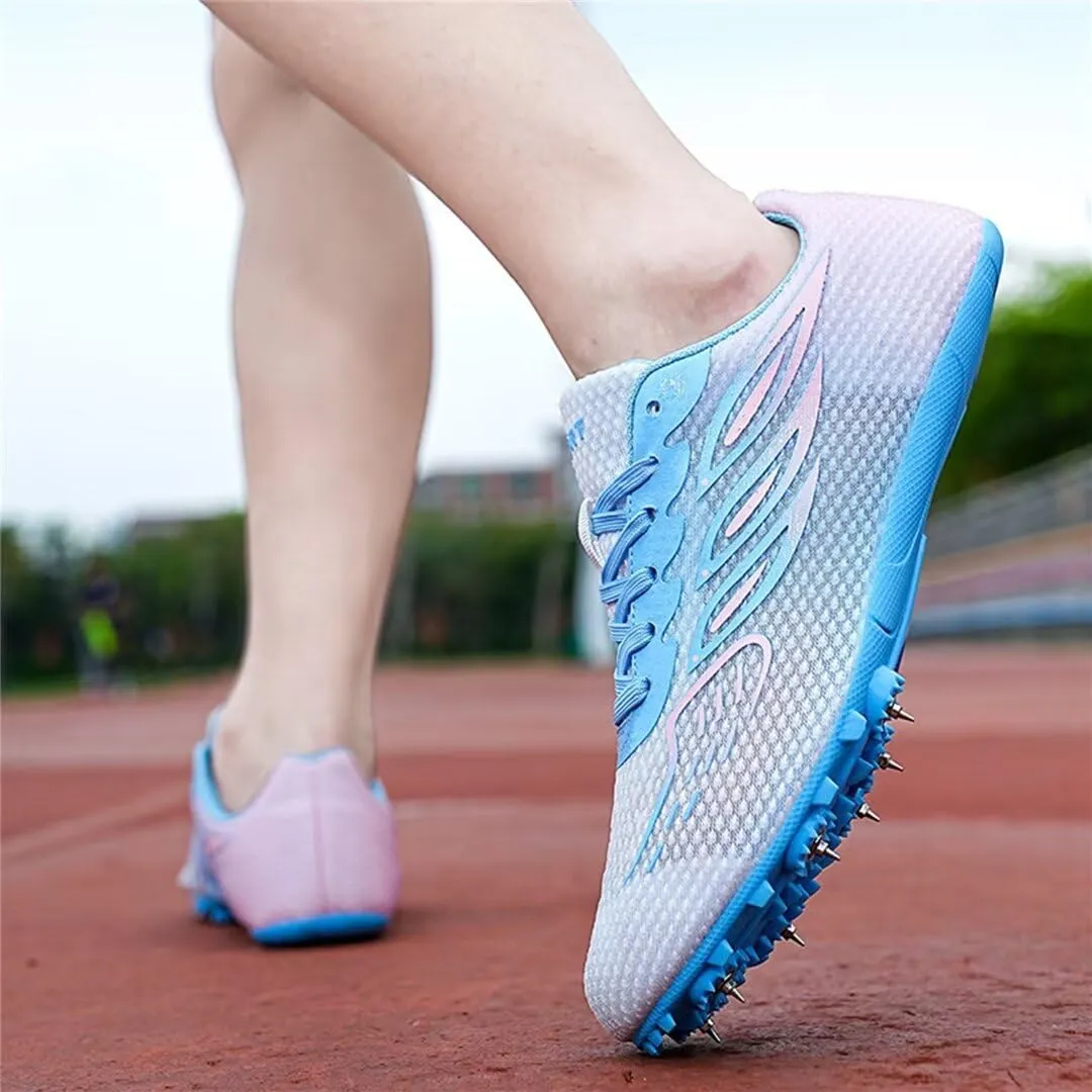 Mens Spikes Track Shoes Women Track and Field Shoes Boys Girls Jumping Sneakers Professional Running Nail Shoes