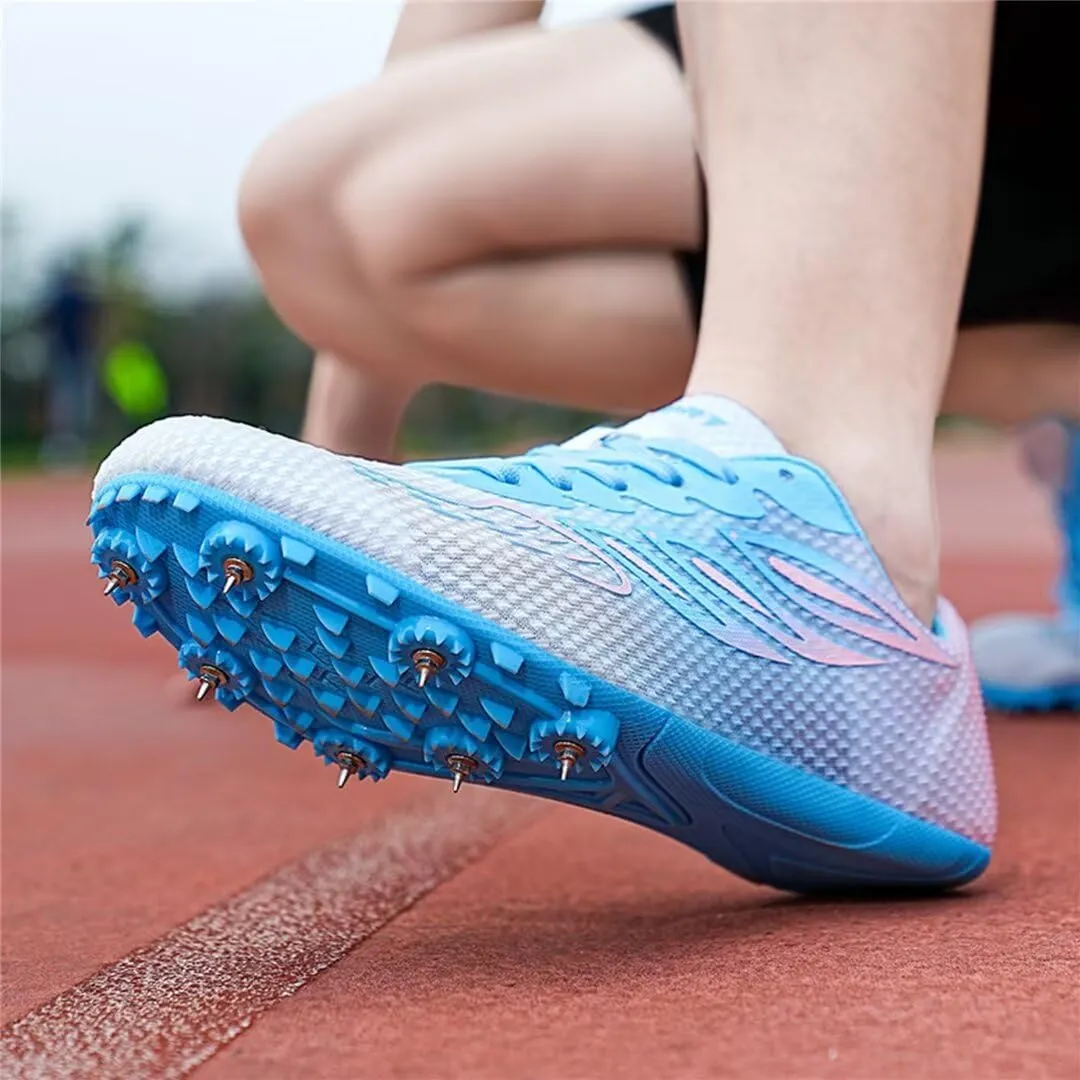 Mens Spikes Track Shoes Women Track and Field Shoes Boys Girls Jumping Sneakers Professional Running Nail Shoes
