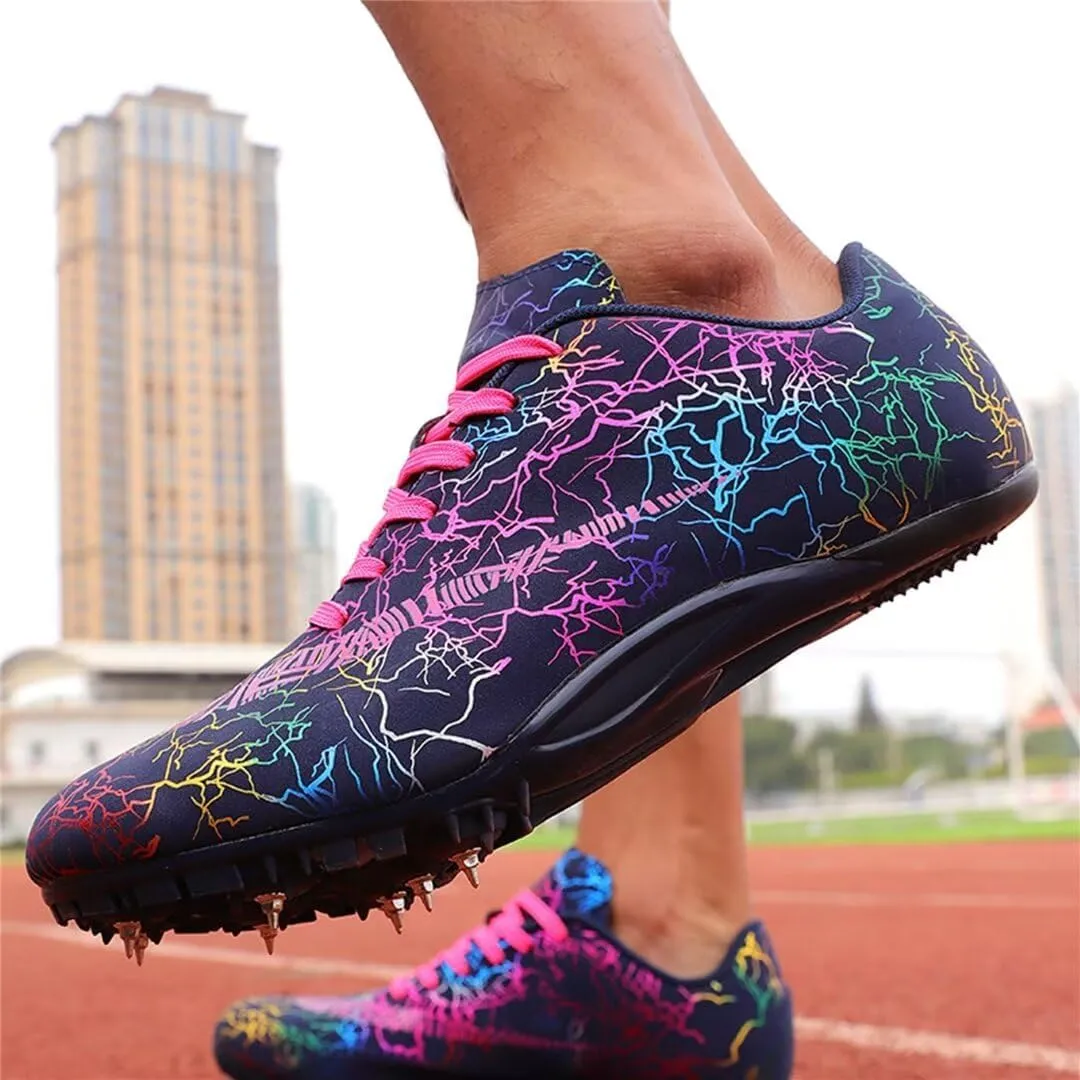 Mens Spikes Track Shoes Women Track and Field Shoes Boys Girls Jumping Sneakers Professional Running Nail Shoes