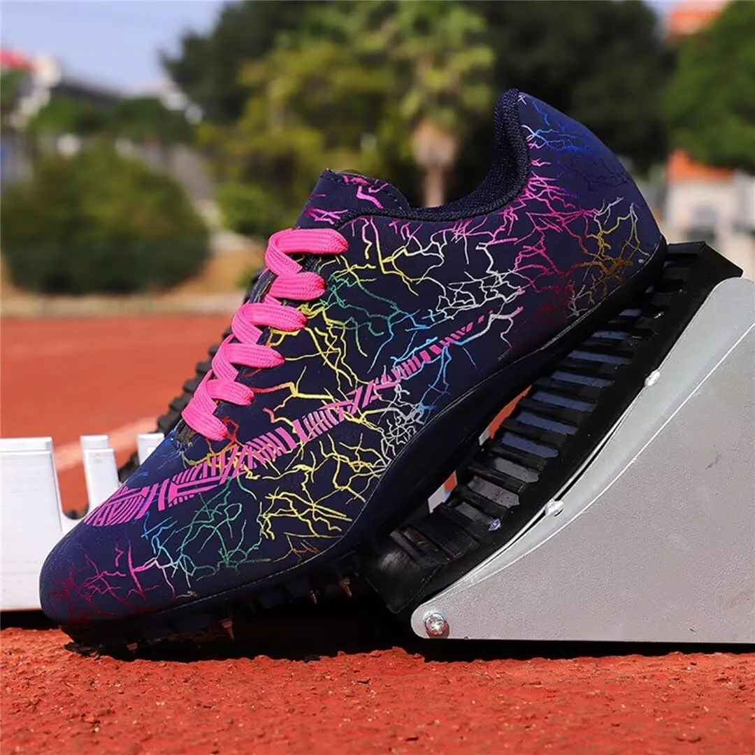Mens Spikes Track Shoes Women Track and Field Shoes Boys Girls Jumping Sneakers Professional Running Nail Shoes