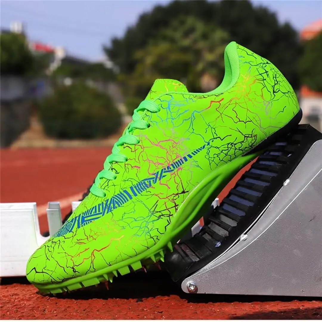 Mens Spikes Track Shoes Women Track and Field Shoes Boys Girls Jumping Sneakers Professional Running Nail Shoes