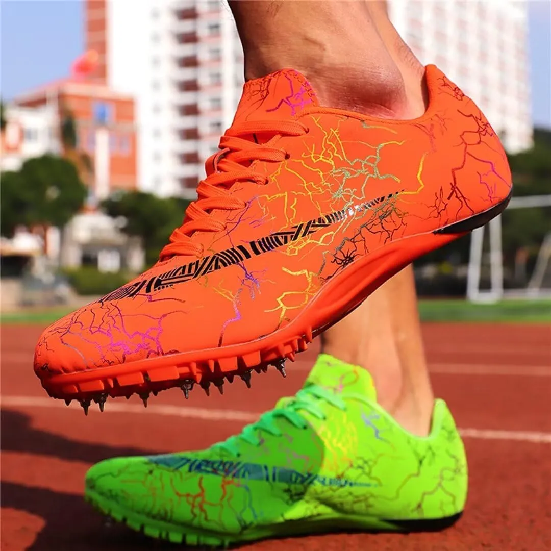 Mens Spikes Track Shoes Women Track and Field Shoes Boys Girls Jumping Sneakers Professional Running Nail Shoes