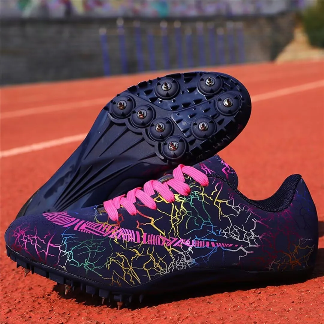 Mens Spikes Track Shoes Women Track and Field Shoes Boys Girls Jumping Sneakers Professional Running Nail Shoes