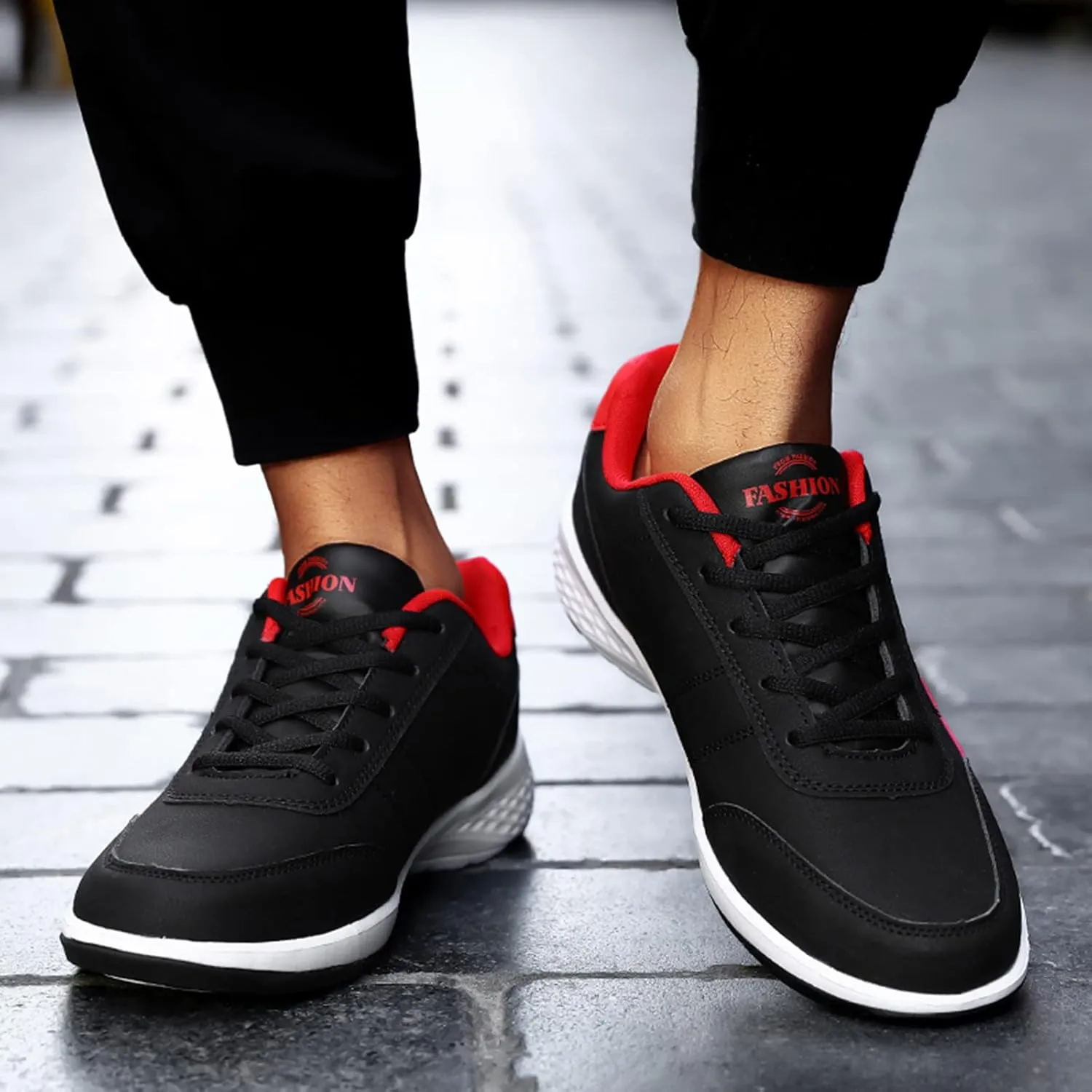 Men's Stylish Orthopedic Sneakers Lightweight Breathable Slip On Running Shoe Breathable Lace Up Shoes for Men