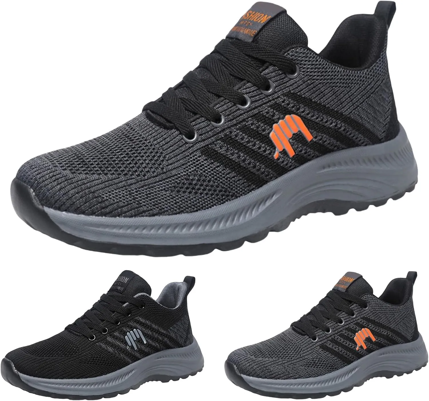 Mens Walking Shoes Lightweight Breathable Tennis Running Shoes Mesh Non-Slip Casual Sneakers Gym Workout Sneaker