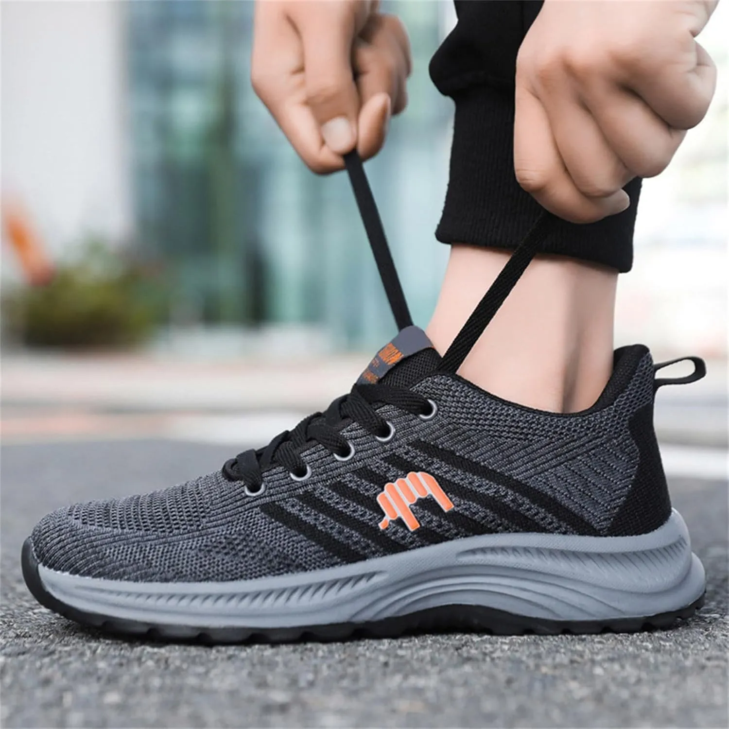 Mens Walking Shoes Lightweight Breathable Tennis Running Shoes Mesh Non-Slip Casual Sneakers Gym Workout Sneaker