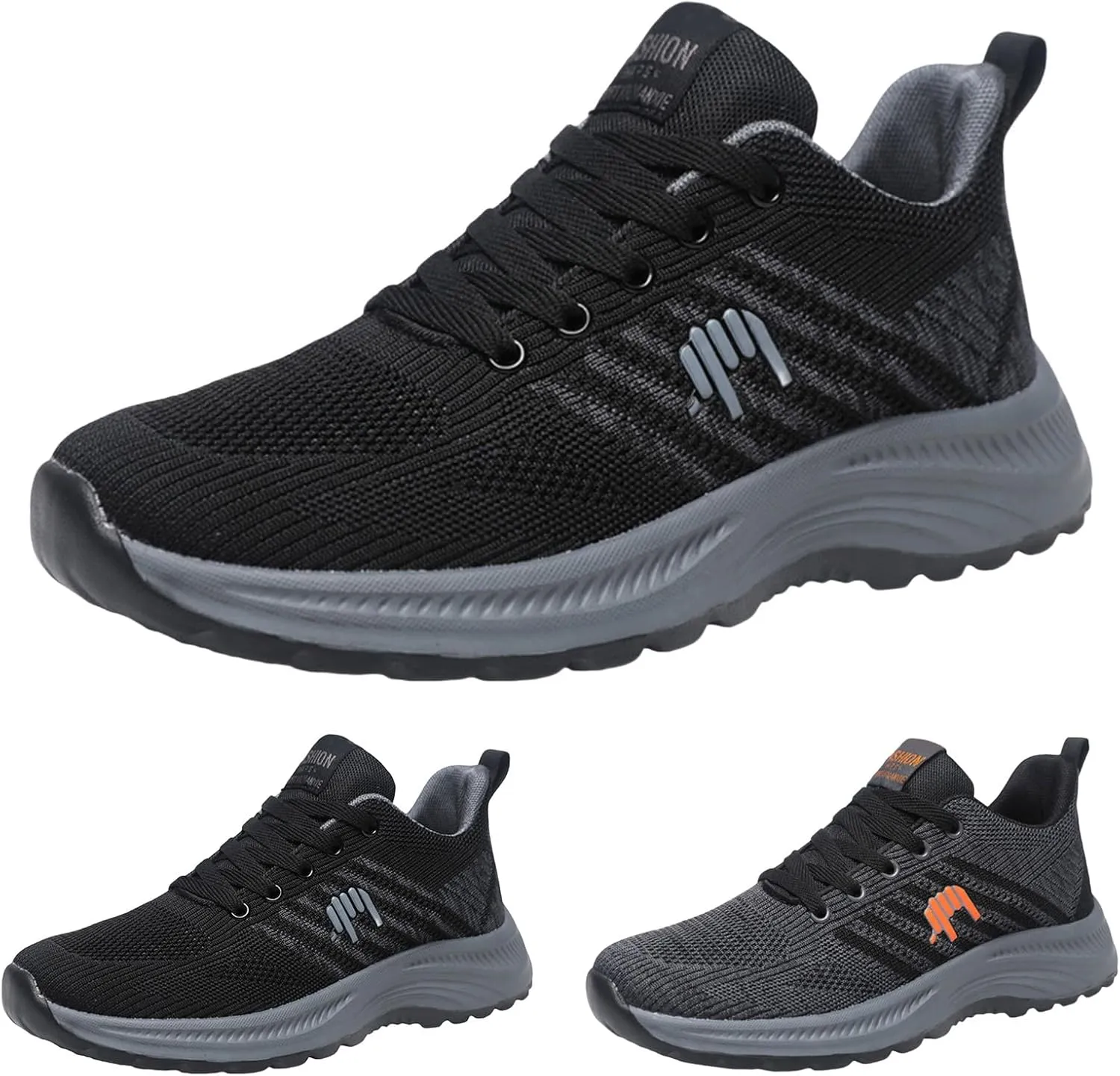 Mens Walking Shoes Lightweight Breathable Tennis Running Shoes Mesh Non-Slip Casual Sneakers Gym Workout Sneaker