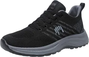 Mens Walking Shoes Lightweight Breathable Tennis Running Shoes Mesh Non-Slip Casual Sneakers Gym Workout Sneaker