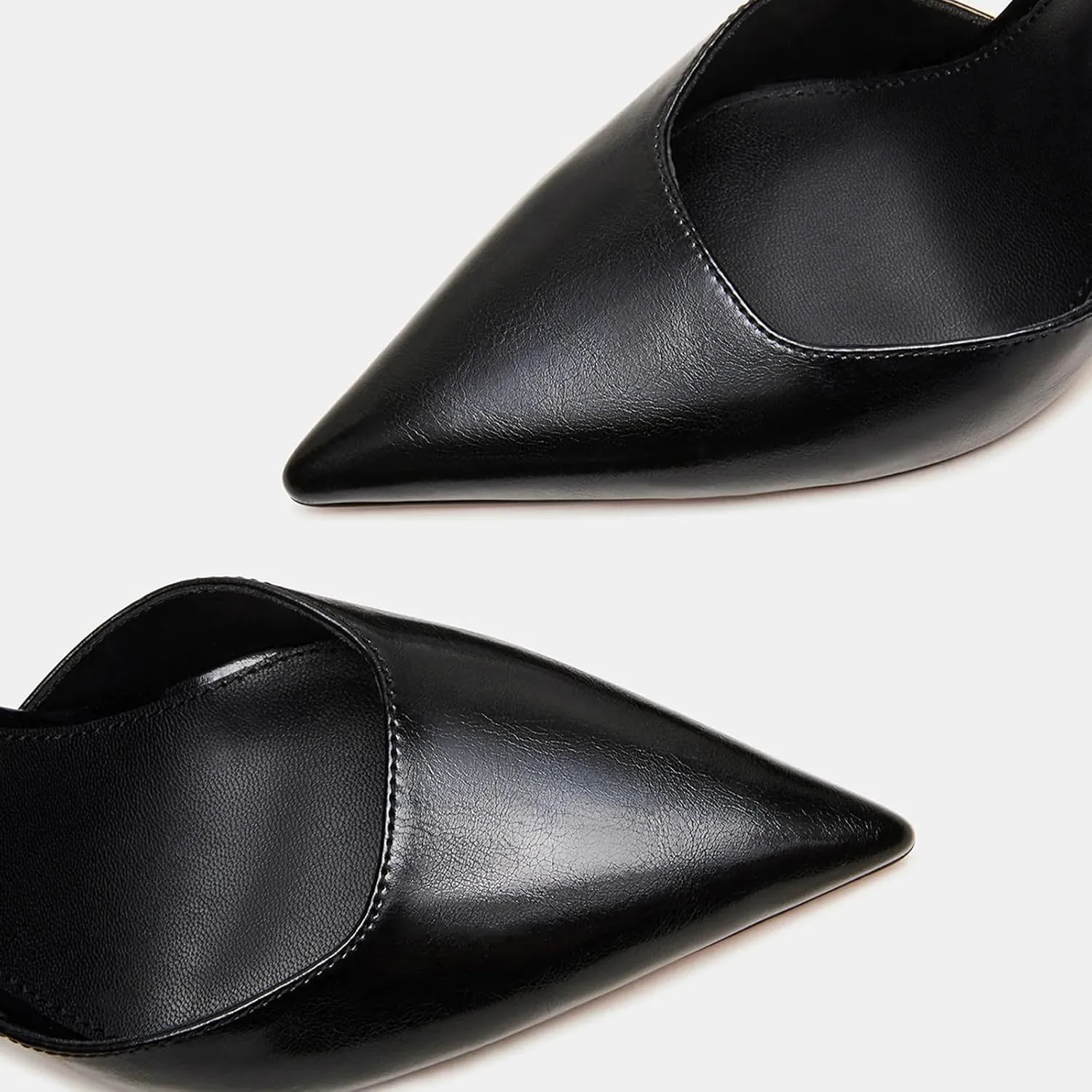 Mesh Kitten Heels for Women Closed Pointed Toe Slingback Buckle Strap Pumps Fashion Casual Dress High Heels