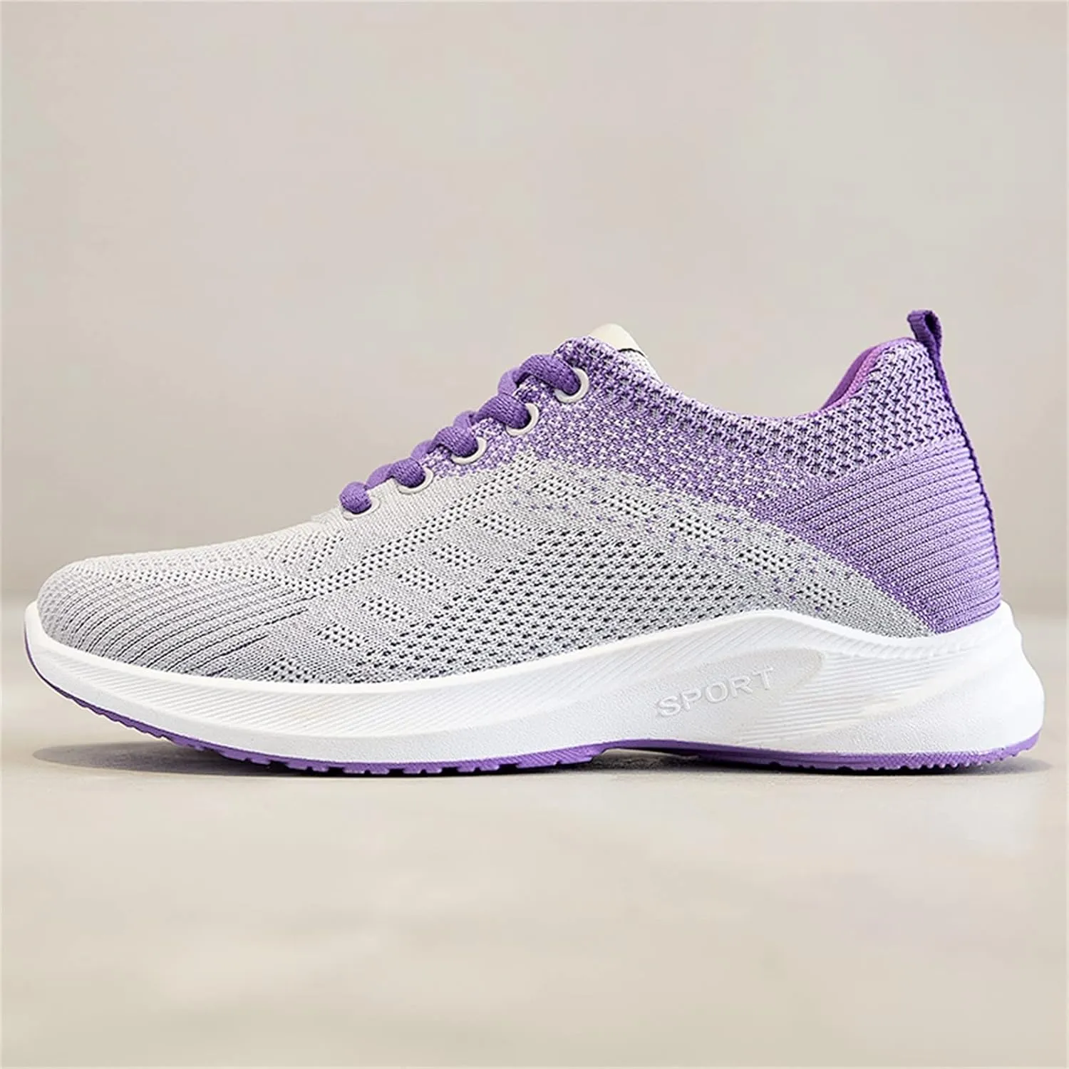 Mesh Sport Shoes for Women 2025 Casual Lightweight Summer Lace up Breathable Closed Toe Outdoor Running Shoes Comfortable for Workout Running Walking