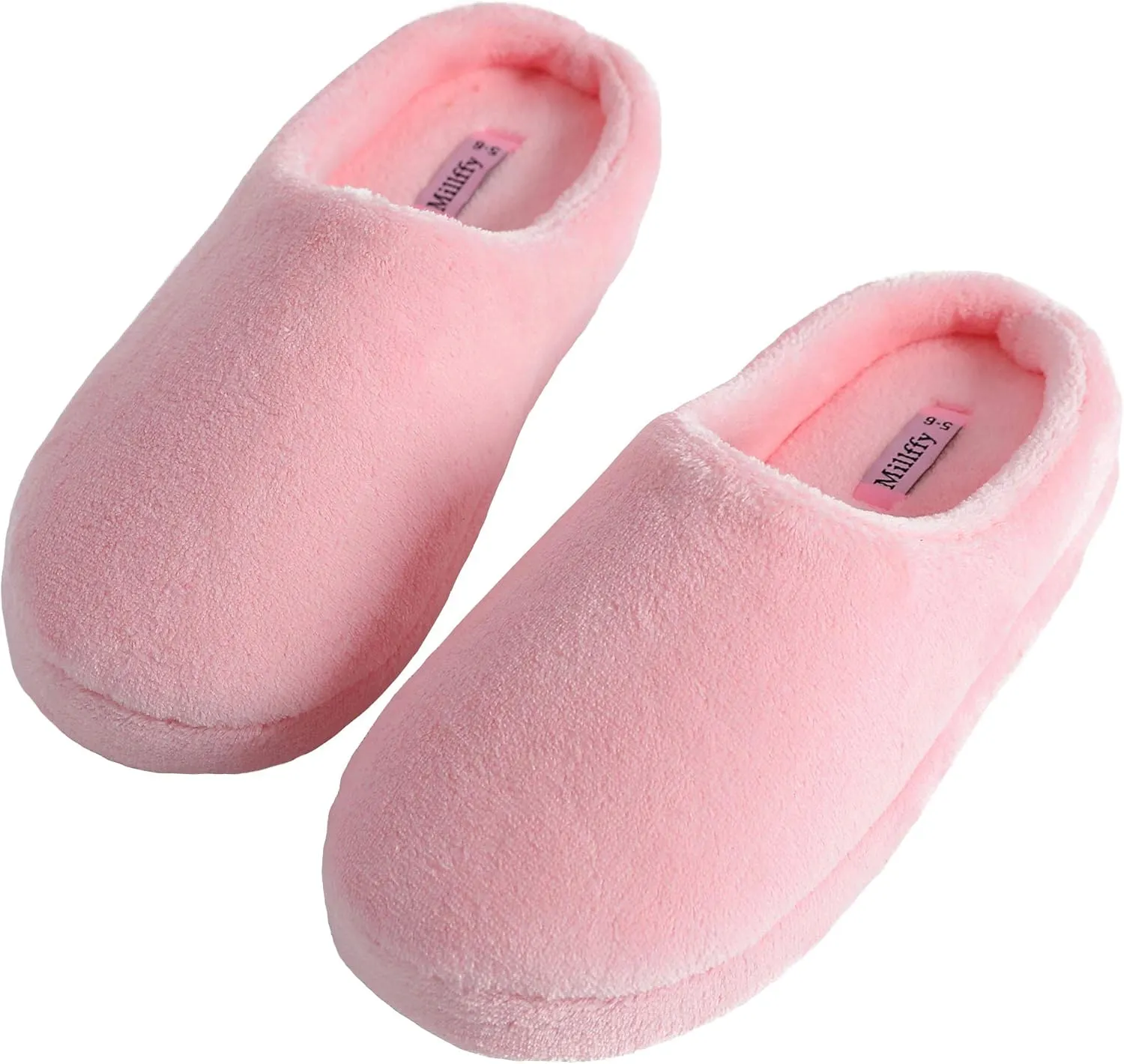 Millffy Warm Soft House Slippers Slip on Women Indoor Bedroom Slippers Slides