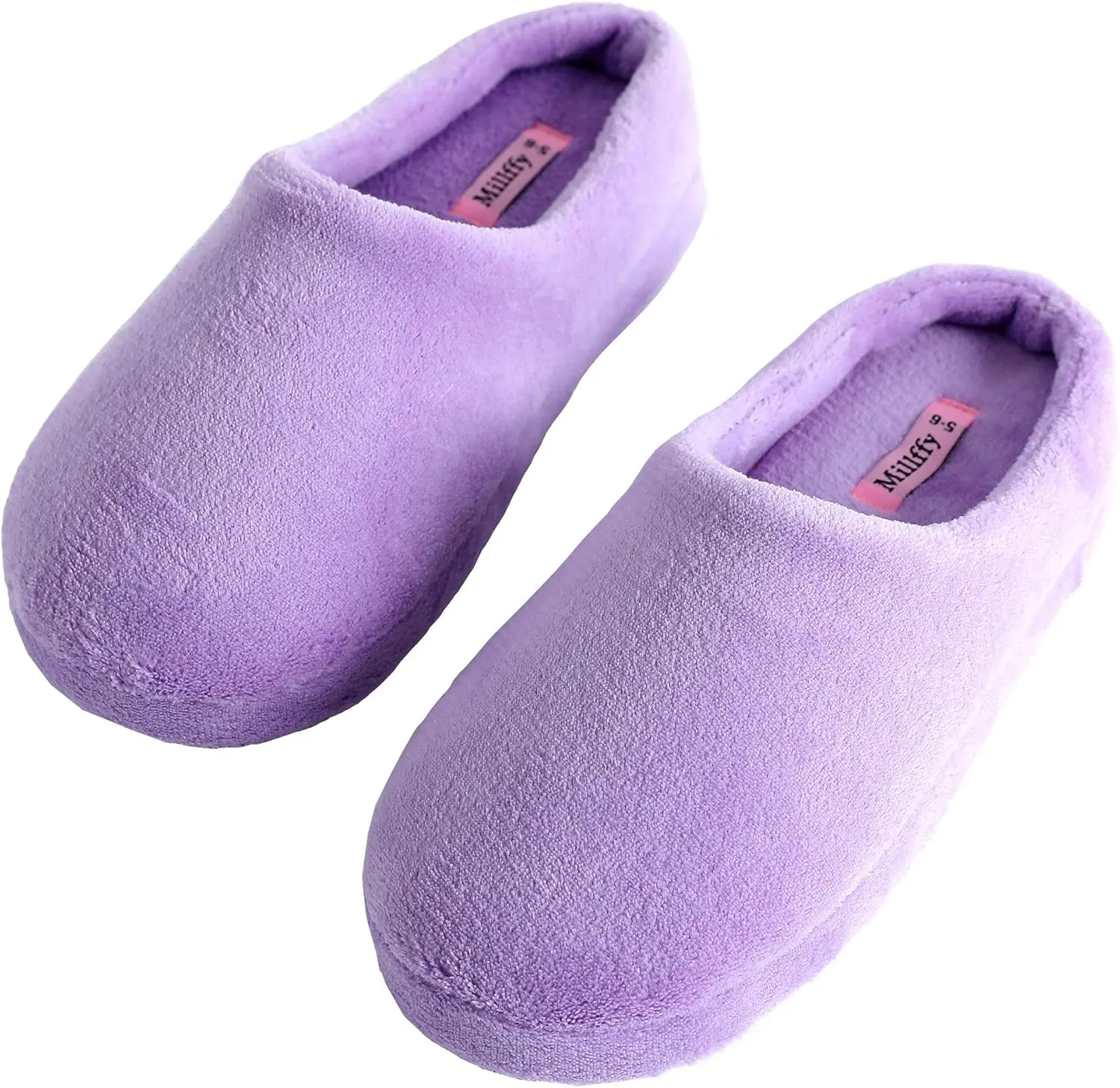 Millffy Warm Soft House Slippers Slip on Women Indoor Bedroom Slippers Slides
