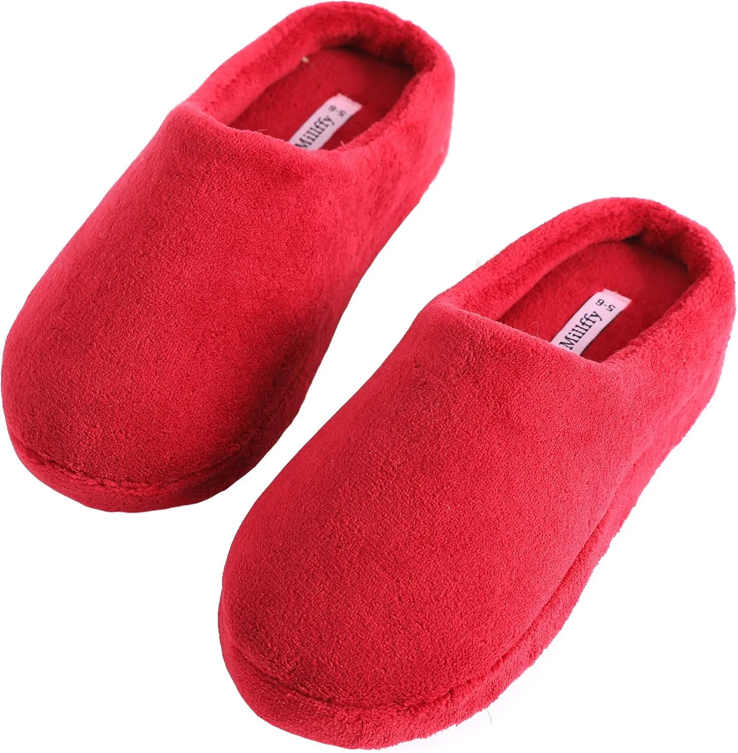 Millffy Warm Soft House Slippers Slip on Women Indoor Bedroom Slippers Slides