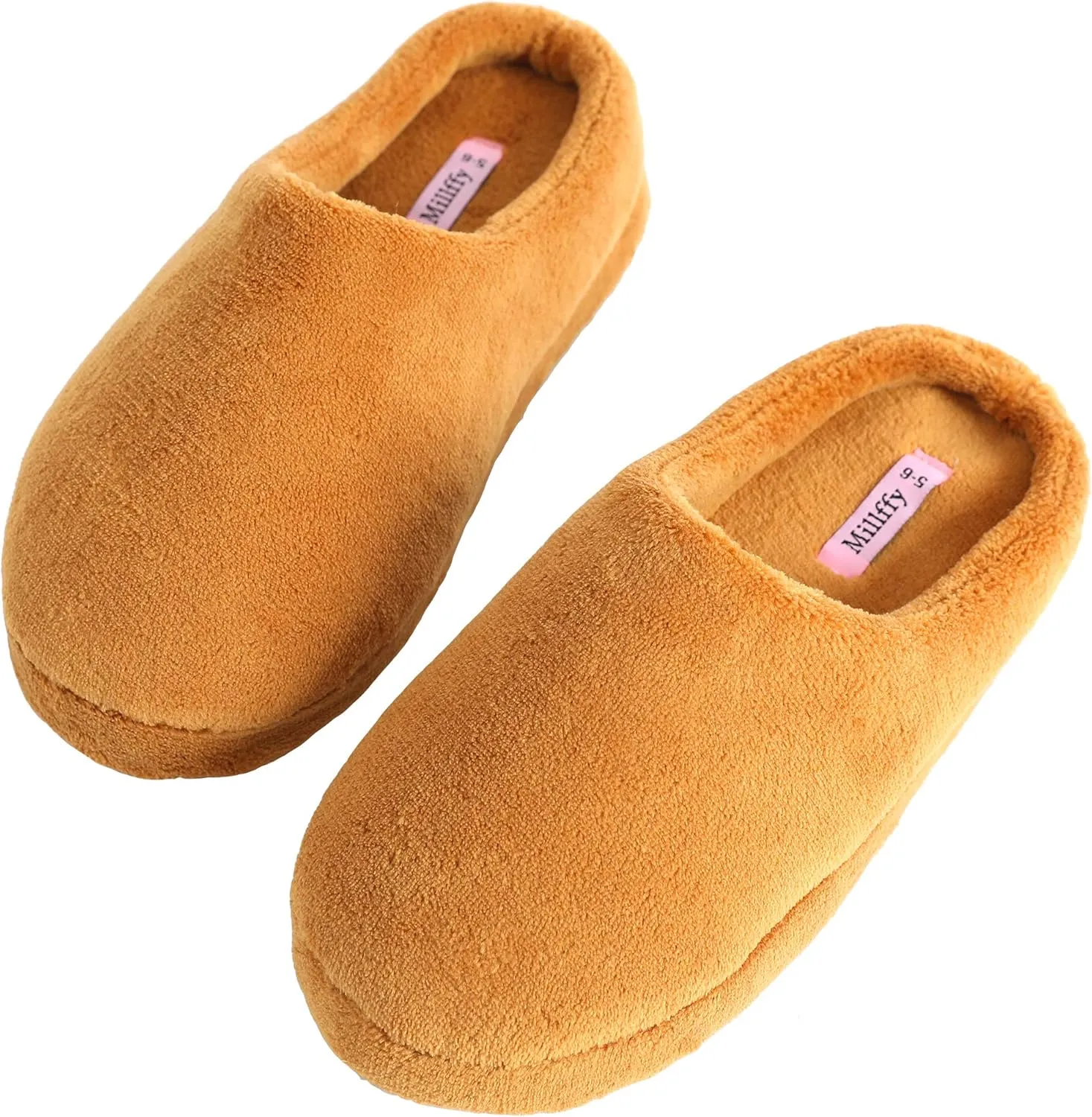 Millffy Warm Soft House Slippers Slip on Women Indoor Bedroom Slippers Slides