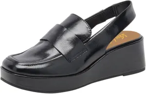 miss left Women's Wedge Heel Slingback Pumps Platform Closed Toe Mid Heel Elastic Strap Sandals Trendy Travel Casual Shoes Size 4-16 US