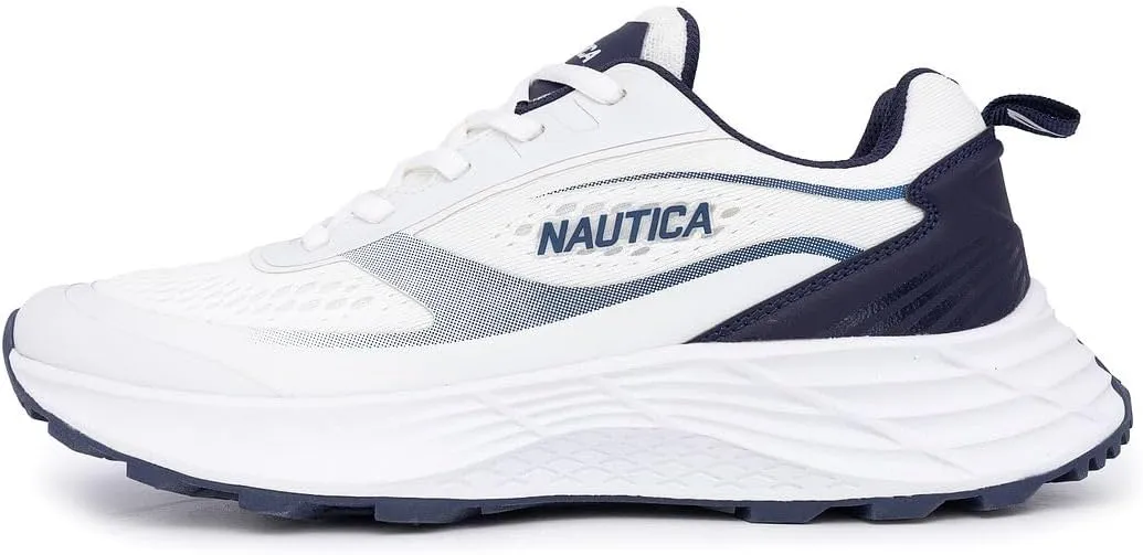 Nautica Men's Lace-Up Sneakers - Max Cushioning Running, Walking, Tennis Shoes - Comfortable Enhanced Support Athletic Sneakers-Balacava