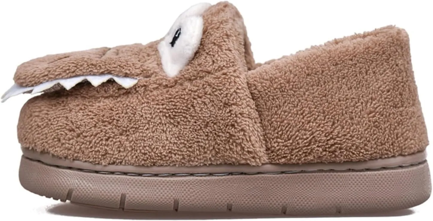 Newborn Baby Cozy Fleece Booties Super 𝐆rippers Winter Dinosaur Slippers Soft Sole Stay On Bedroom House Shoes