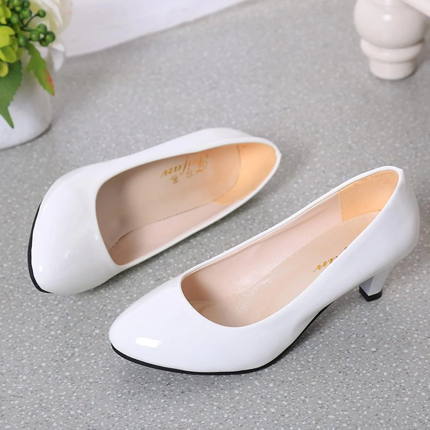 Non Slip Work Shoes Women Loafers for Women Comfortable Dressy Slip onCasual Round Head Christmas Shoes for Women Athletic Tennis Shoes Womens
