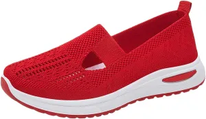Orthopedic Shoes for Women Woven Orthopedic Running Shoes for Men Flat Feet Casual Slip On Shoes White Sneakers Brown Tennis Shoe Casual Loafers