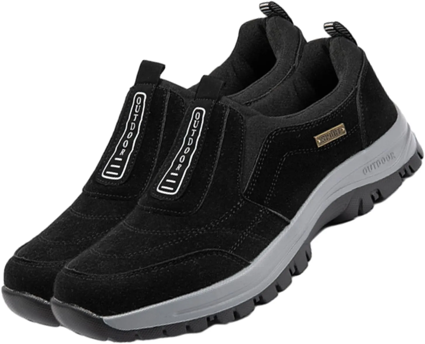 Orthopedic Walking Shoes Hiking Shoes Mens, Men's Comfortable Waterproof Orthopedic Walking Shoe, Slip-On Outdoor Sneakers