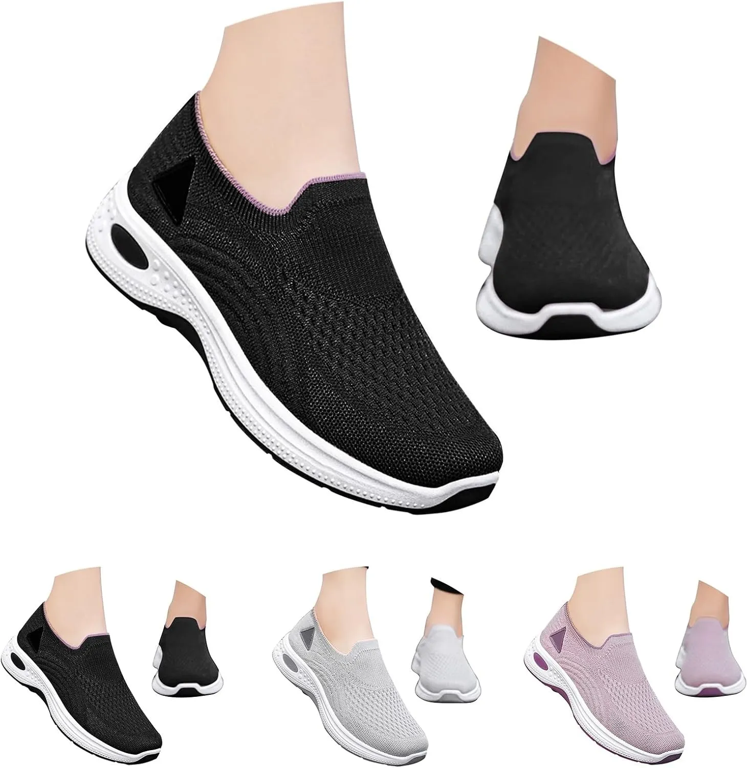 Orthowalk Womens Shoes Comfortable Breathable Mesh Fashion Casual Sneakers Work Business Daily Outdoor Sneakers