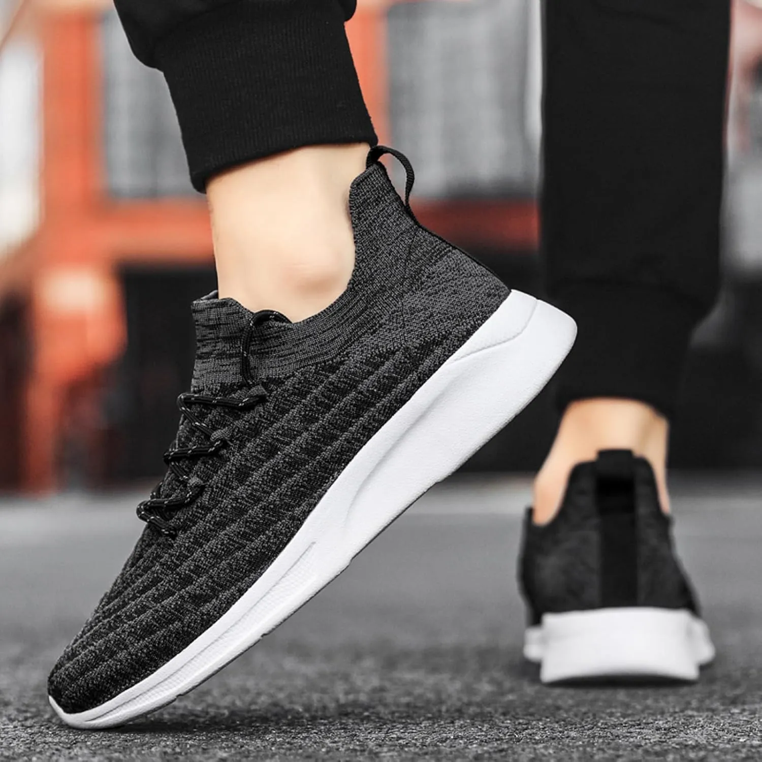 Outdoor Jogging Sneakers for Men Comfortable Lightweight Casual Walking Shoe Men's Sport Breathable Mesh Shoes