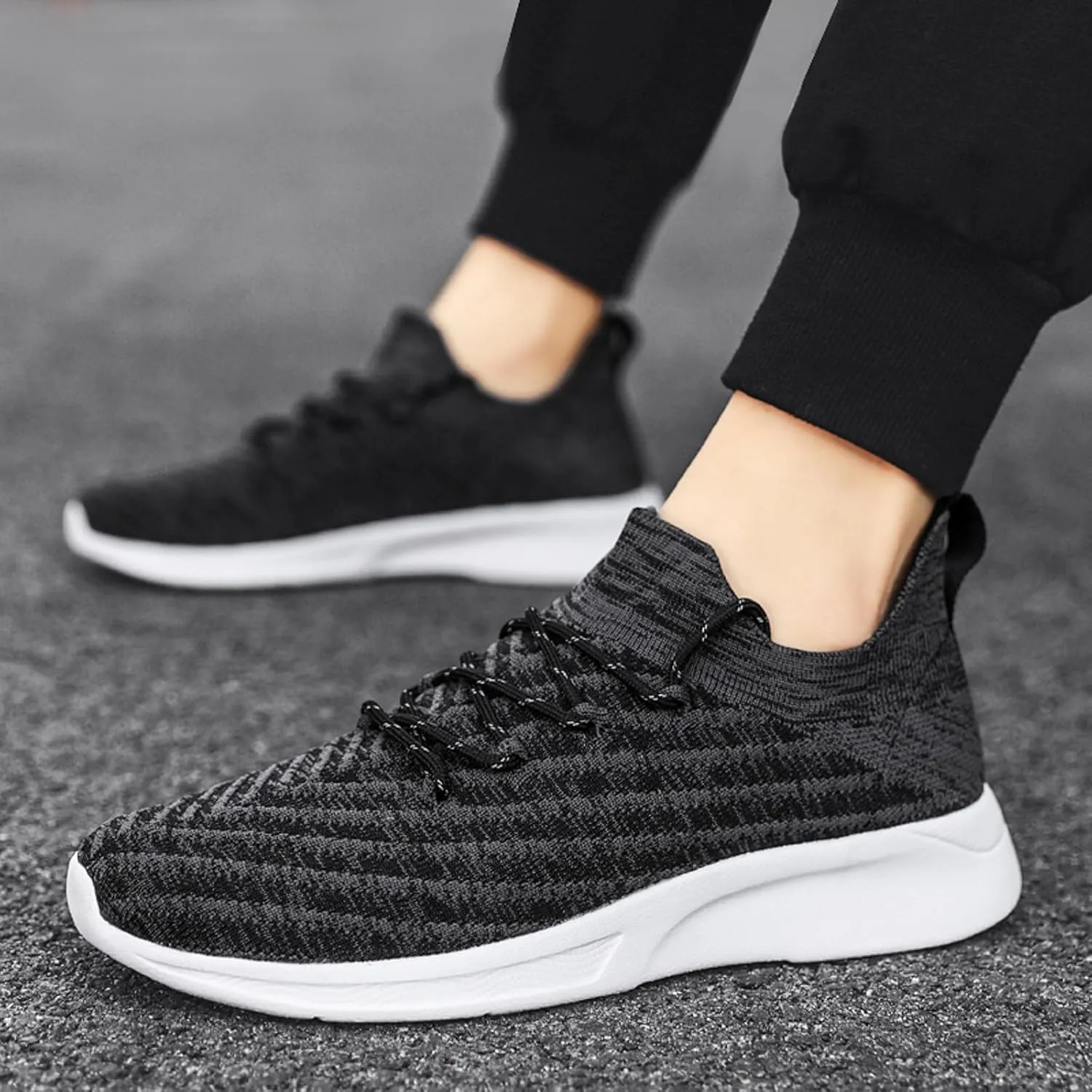 Outdoor Jogging Sneakers for Men Comfortable Lightweight Casual Walking Shoe Men's Sport Breathable Mesh Shoes