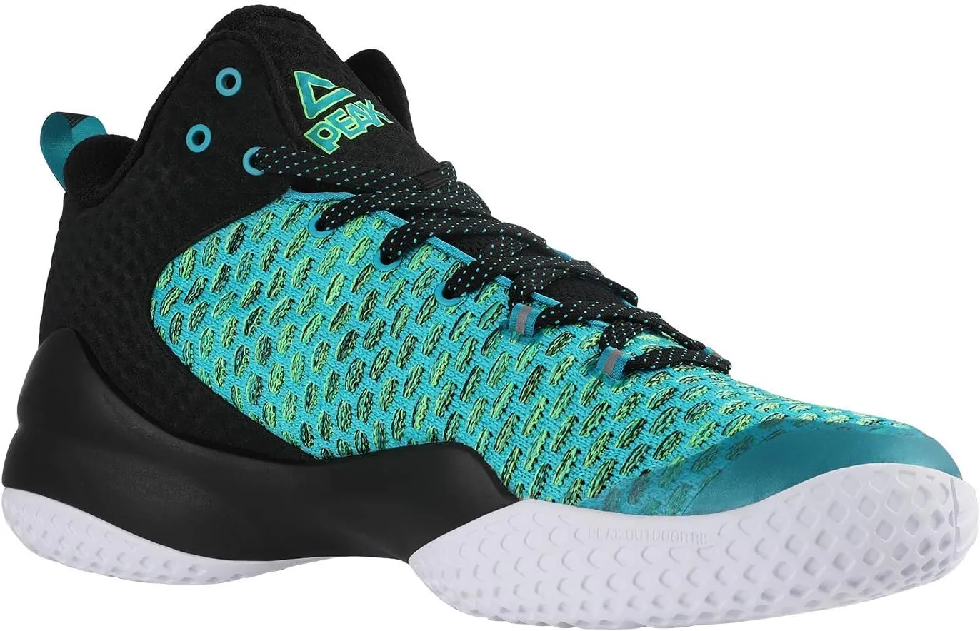 PEAK High Top Mens Basketball Shoes Streetball Master Breathable Outdoor Sneakers Cushioning Shoes for Fitness