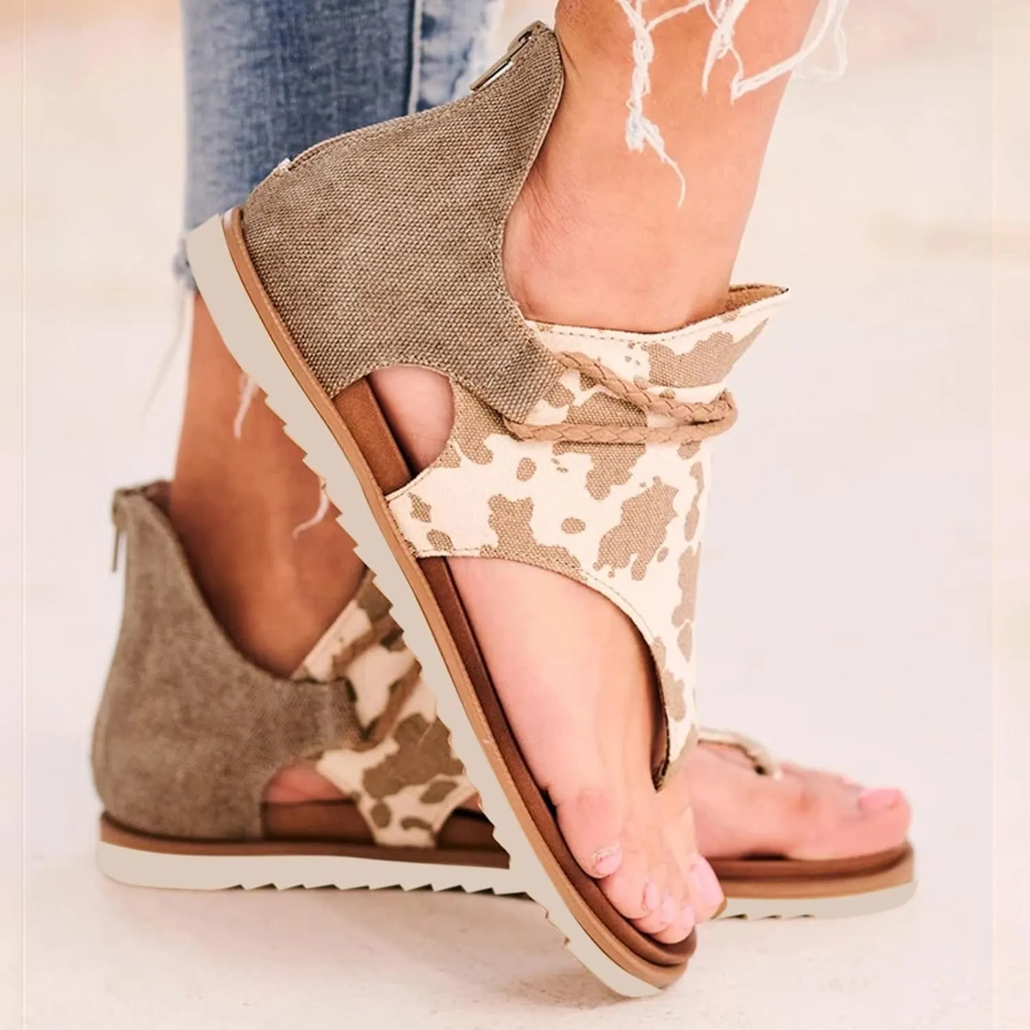 Sandals for Women 2025 Comfortable Women Sexy Sandals Mens Flip Flops Sexy Womens Sandal Fashion Comfort Adjustable Flat Women's Orthopedic Arch Support Sandal