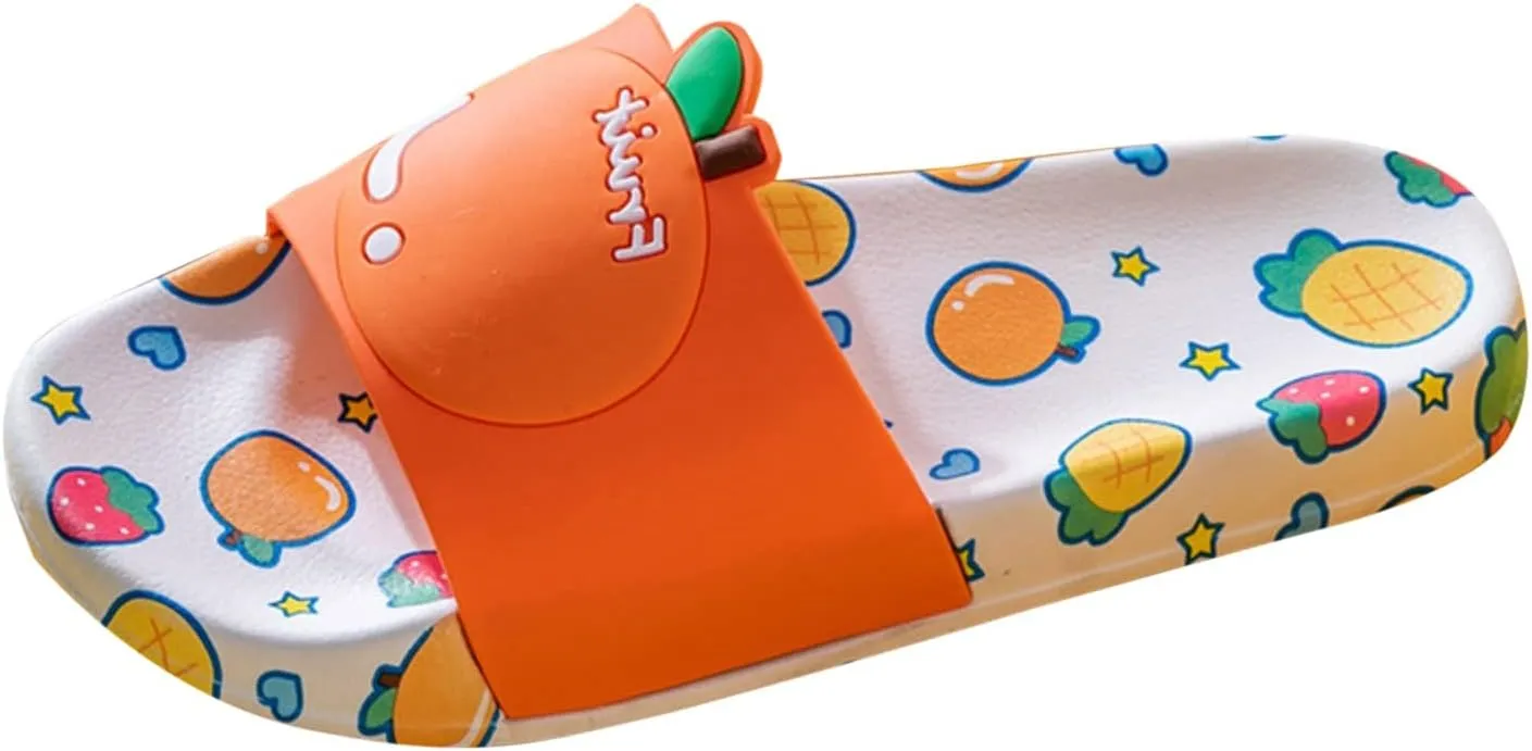 Summer New Fruit Children Sandals and Slippers Indoor Home Cute Non Slip Flip Flops Toddler Girl Children's Slippers