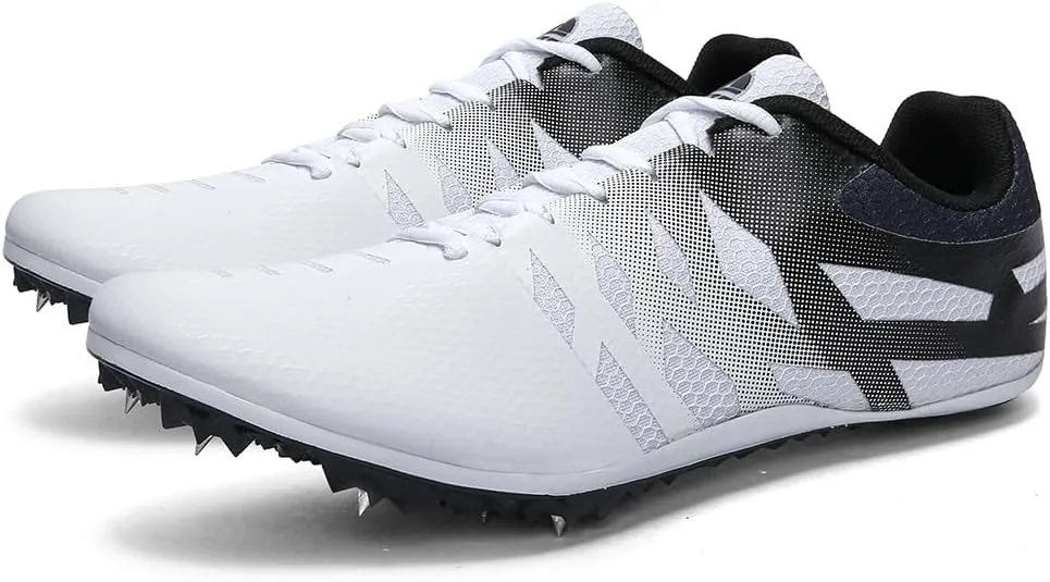 THESTRON Men Women Kids Track and Field Shoes Professional 8 Spikes Running Racing Sneakers Breathable Lightweight Sprinting Shoes