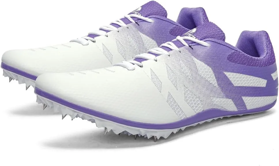 THESTRON Men Women Kids Track and Field Shoes Professional 8 Spikes Running Racing Sneakers Breathable Lightweight Sprinting Shoes