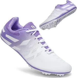THESTRON Men Women Kids Track and Field Shoes Professional 8 Spikes Running Racing Sneakers Breathable Lightweight Sprinting Shoes