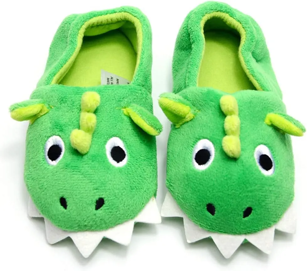 Toddler Baby Boys Girls House Slipper Cute Dinosaur Unicorn Cartoon Soft Anti-Slip Winter Shoes (Toddler/Little Kid)